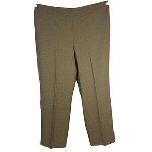 Alfred Dunner Size 18 Classic Fit Cashew Color Proportioned Medium Pants